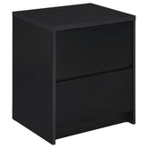 Orleans Furniture - Coaster - Westpark 2-drawer Nightstand LED Lights and USB Black - 315852